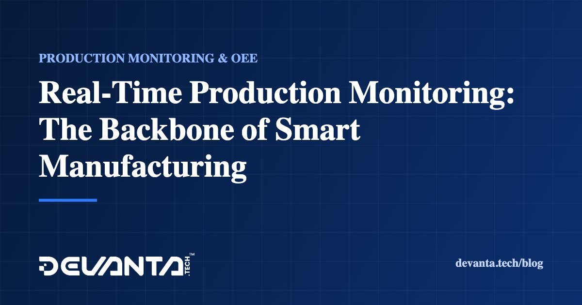 Real-Time Production Monitoring: The Backbone of Smart Manufacturing