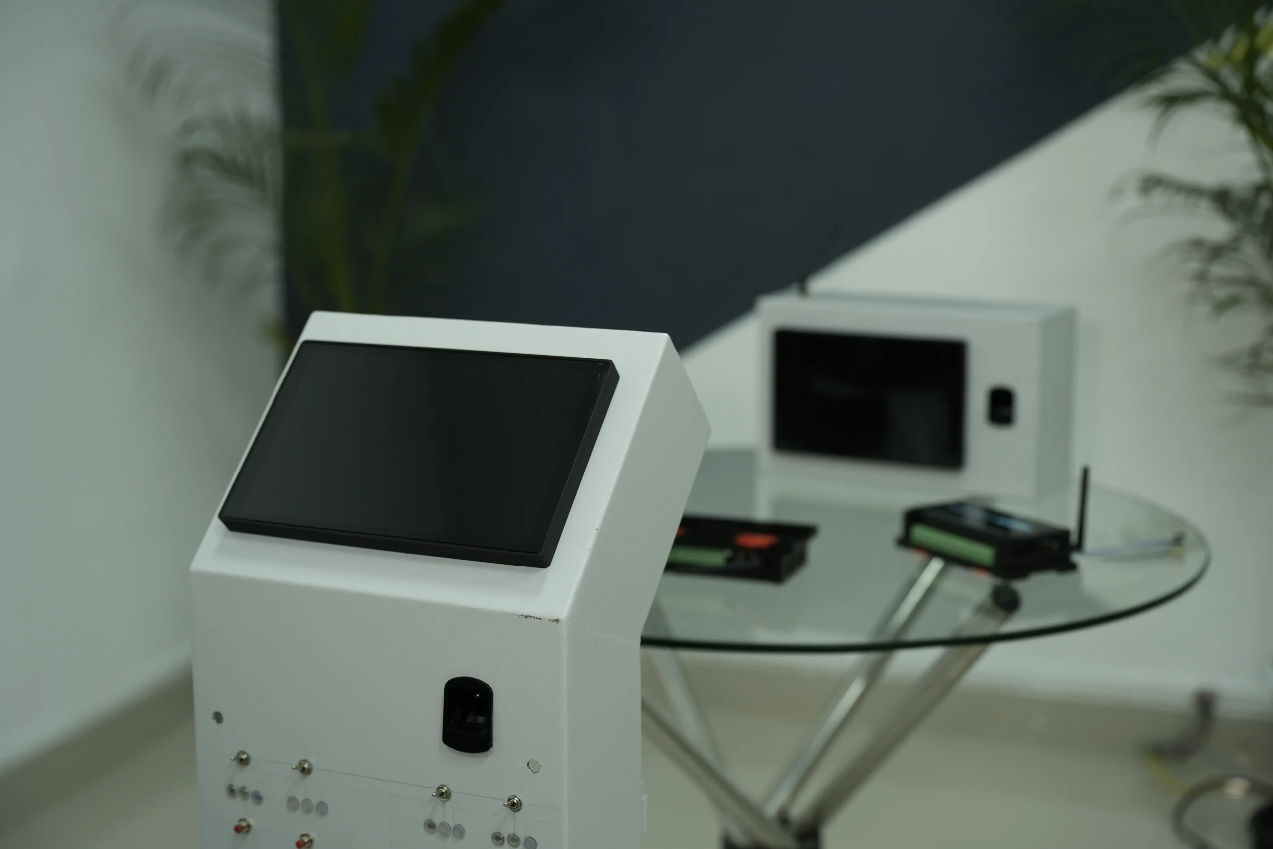 Industrial hardware unit with touchscreen built by Devanta Tech
